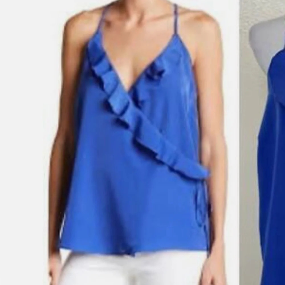 NWT 14TH & UNION RUFFLE WRAP TANK